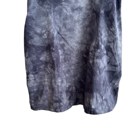 Billabong Easy on Me Blue Tie Dye Knit Dress Spaghetti Strap Short Bodycon Lrg - Picture 4 of 8